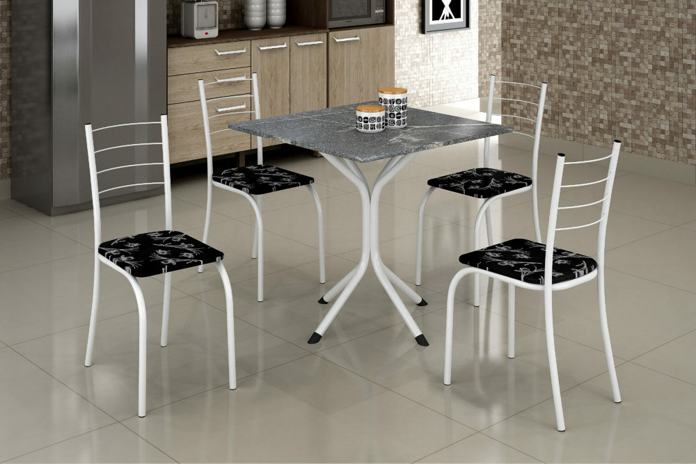 MESA - RIO C/ 4 CADEIRAS- MATELADA – BRANCAMESA -  - DaCidadeShop