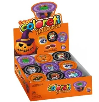 PASTILHA DE CHOCOLATE COLORETI HALLOWEEN 324G - DaCidadeShop