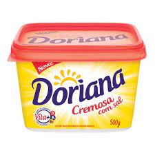 Margarina Doriana com sal  500 gramas  - DaCidadeShop