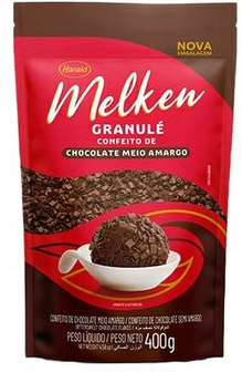CHOCOLATE FLOCOS MEIO AMARGO MELKEN 400G - DaCidadeShop