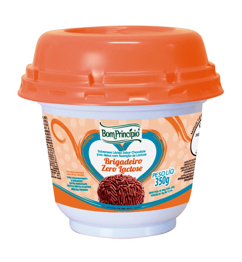 BRIGADEIRO ZERO LACTOSE BOM PRINCÍPIO 350G - DaCidadeShop