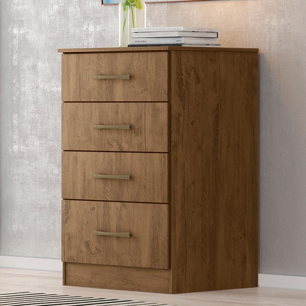 COMODA MOVAL - MS913 – CASTANHO WOOD - DaCidadeShop