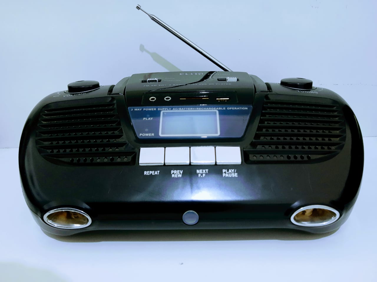 Rádio Portátil Elita EL-1914RU FM AM SW1 USB SD - DaCidadeShop