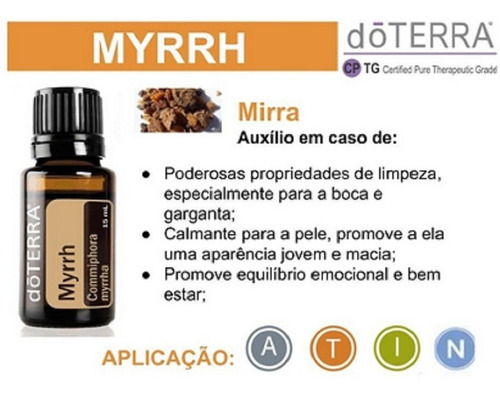 Myrrh Óleo Essencial - DaCidadeShop