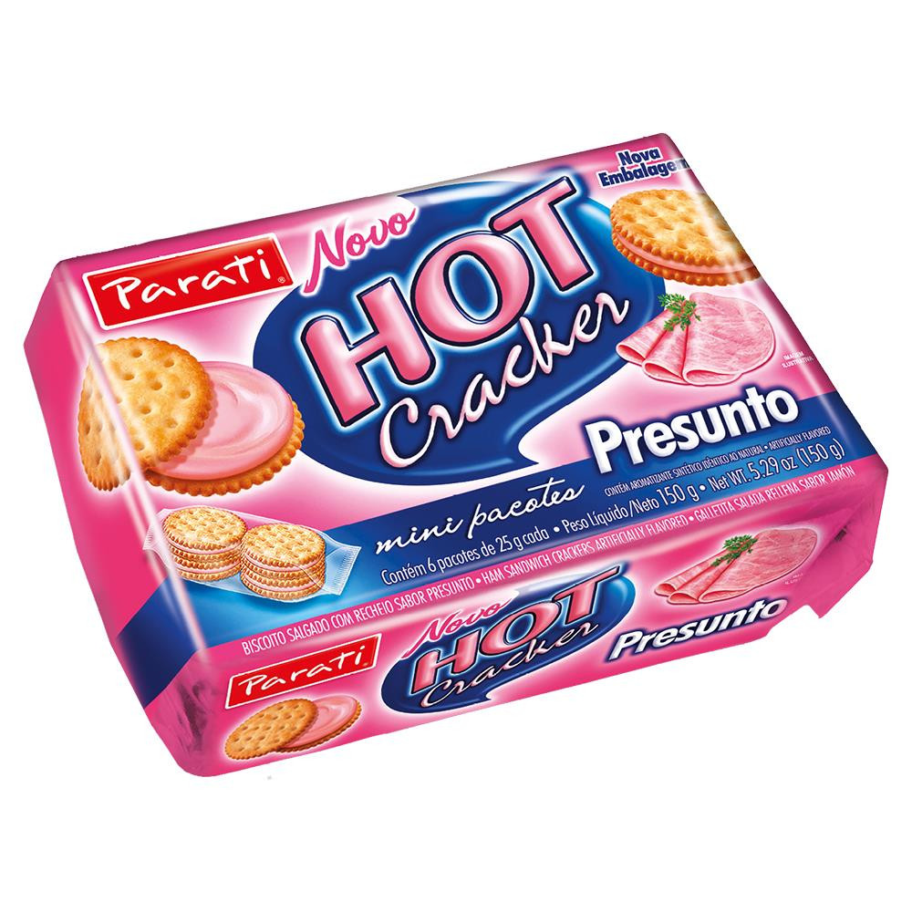 Biscoito recheado Parati hot cracker - DaCidadeShop