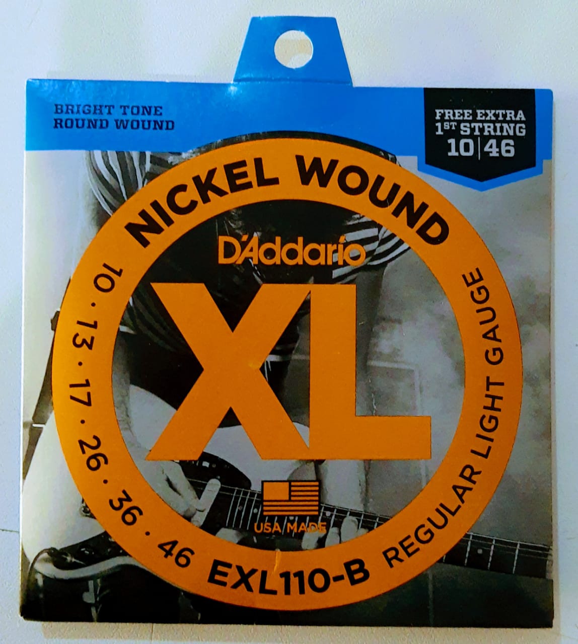 D'Addario Nickel Wound EXL110-B Guitarra 10-46 - DaCidadeShop