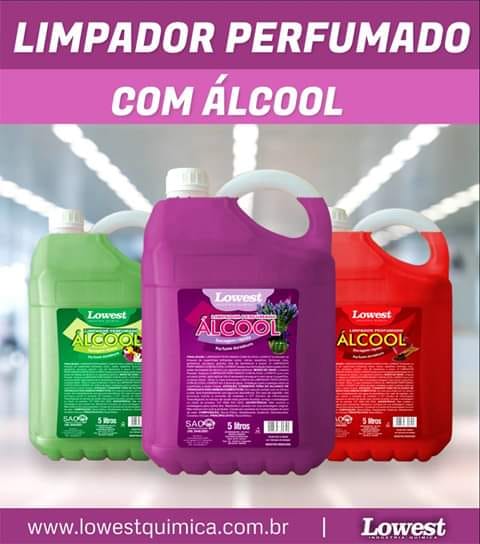 Limpador perfumado com álcool - DaCidadeShop
