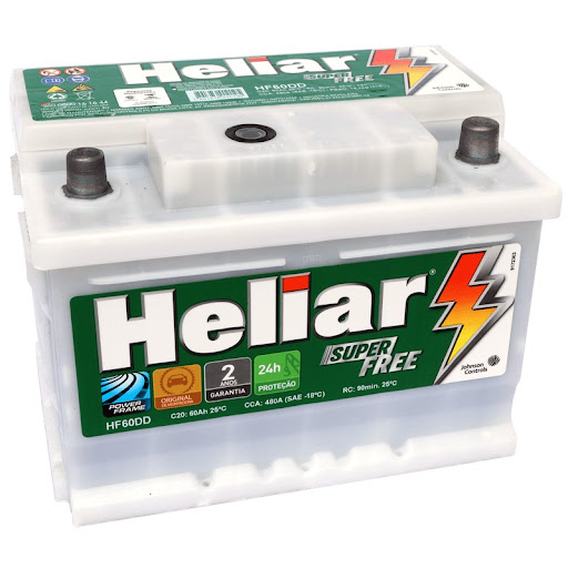 Bateria Heliar 60 amperes - DaCidadeShop