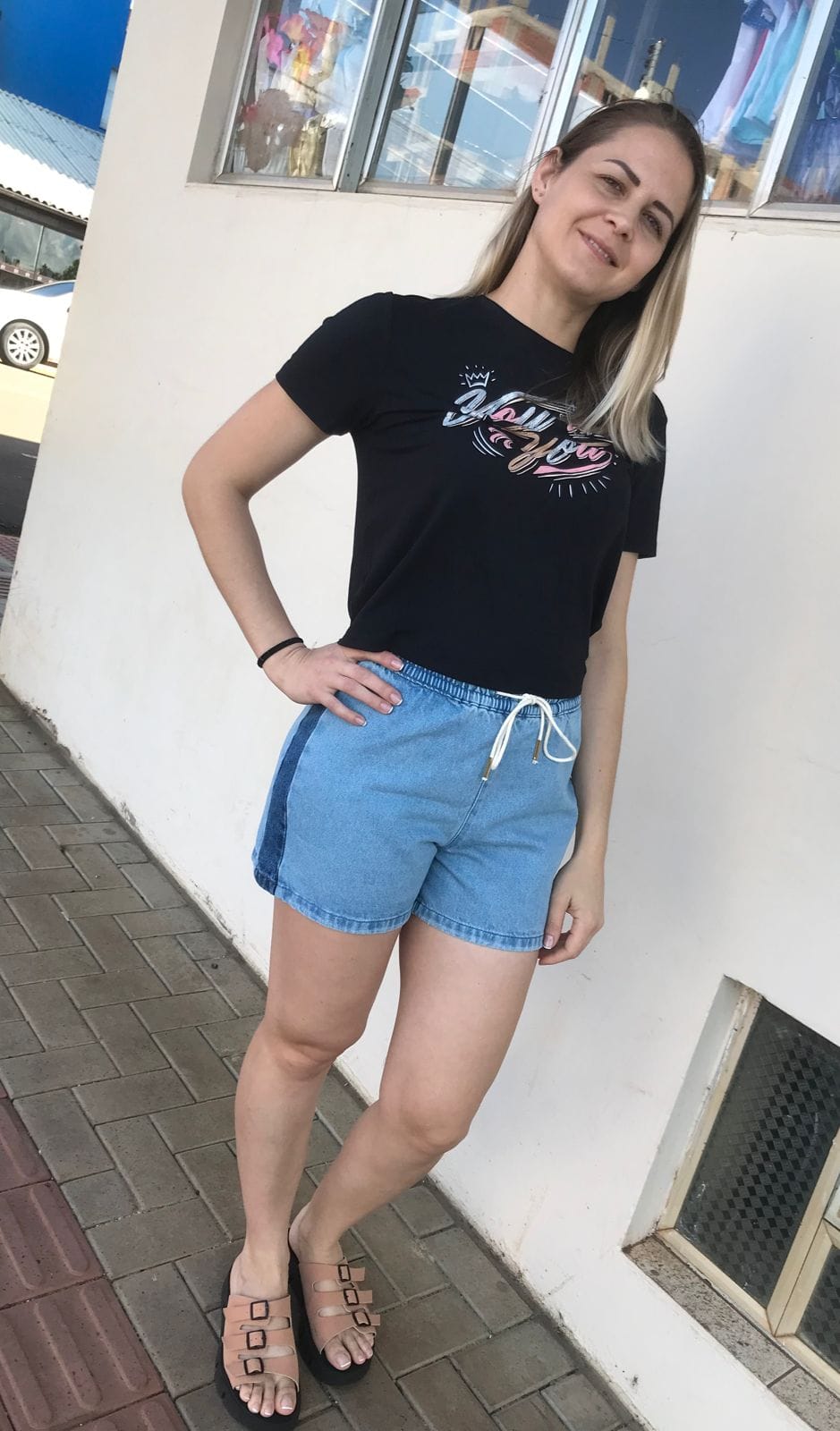 Camiseta e short feminino  - DaCidadeShop