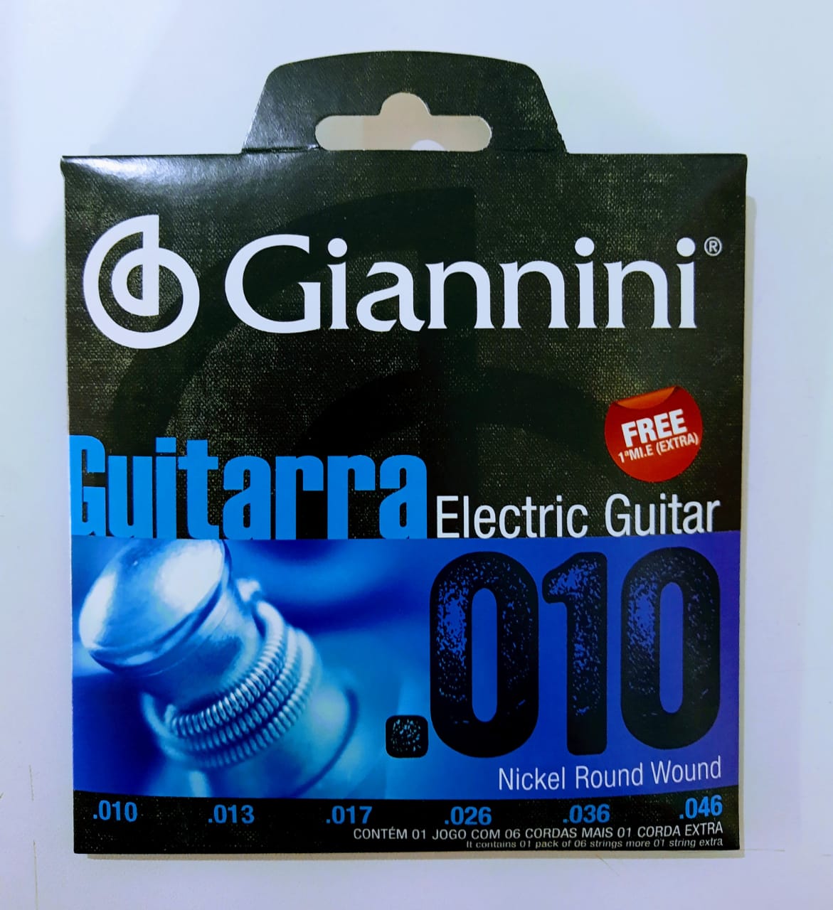 Cordas Giannini Para Guitarra 010 - DaCidadeShop