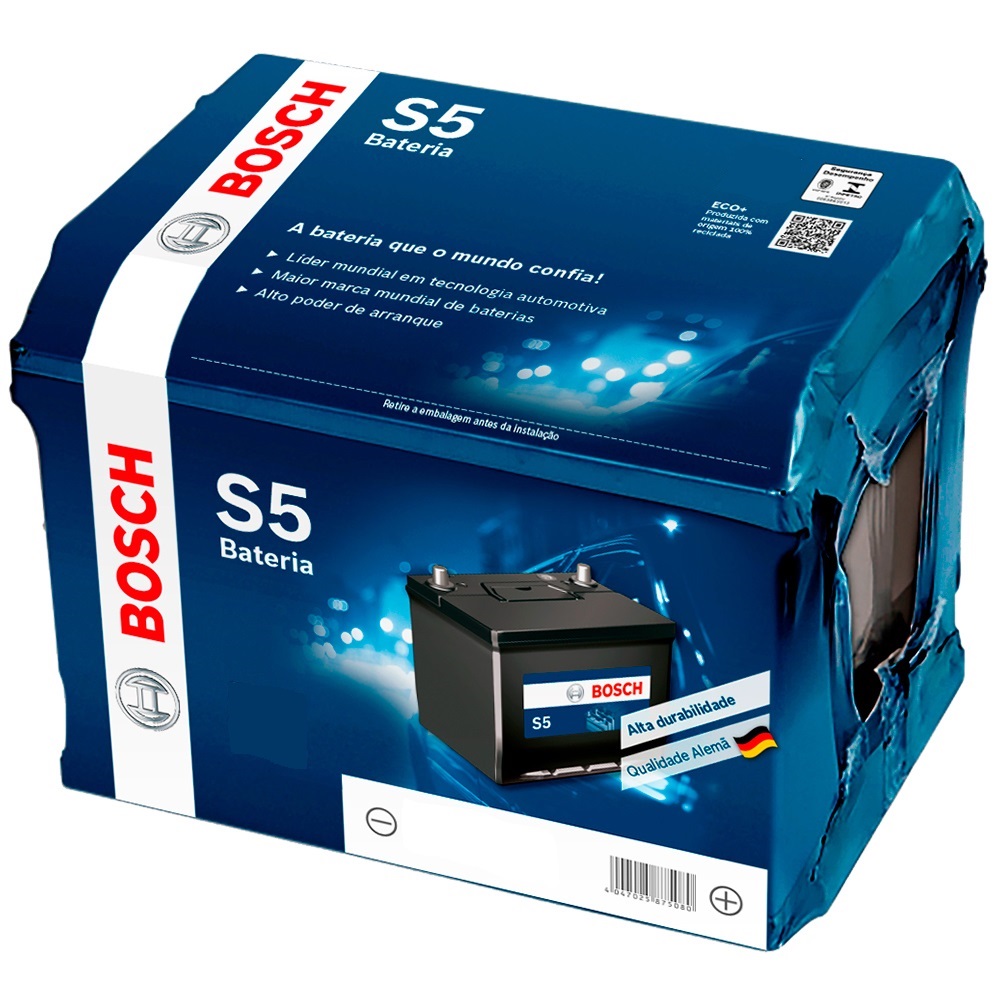 Bateria automotiva Bosch 60 amperes - DaCidadeShop