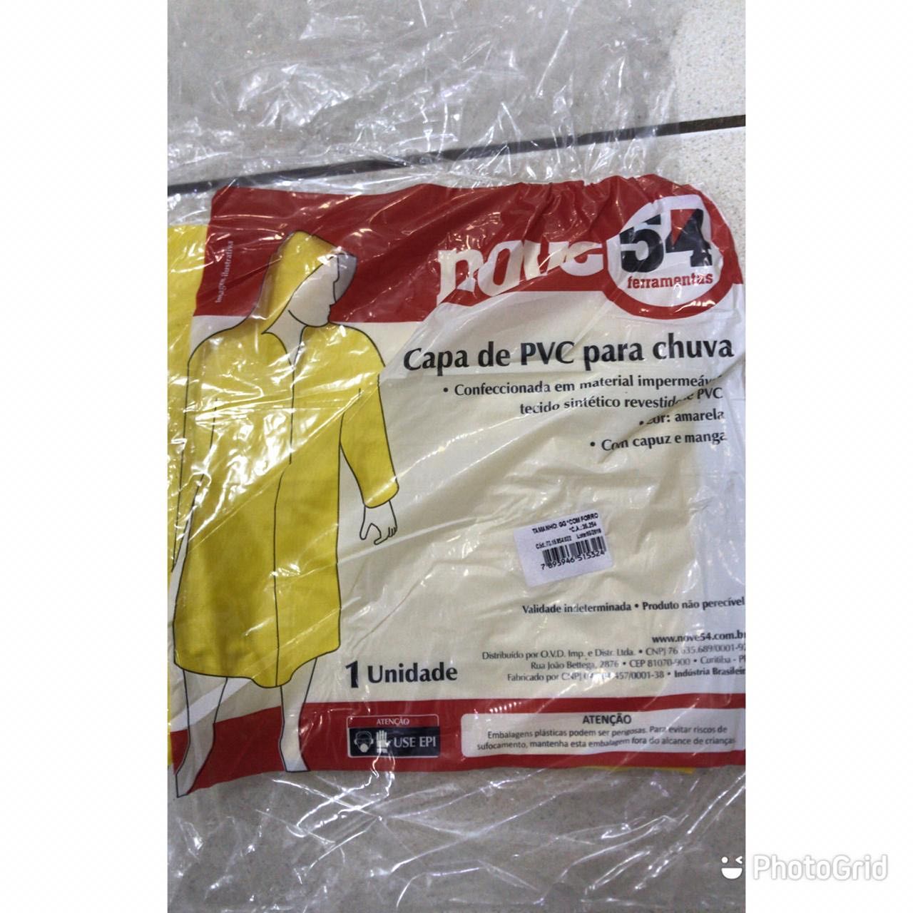 Capa de pvc para chuva - DaCidadeShop
