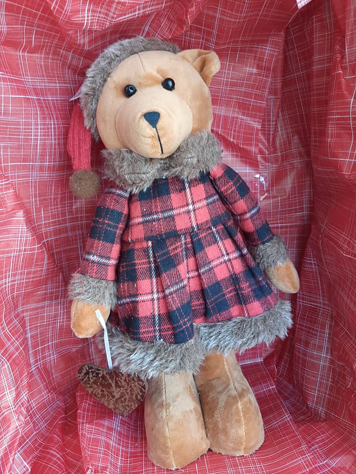 BONECO URSO FÊMEA EM PÉ - DaCidadeShop