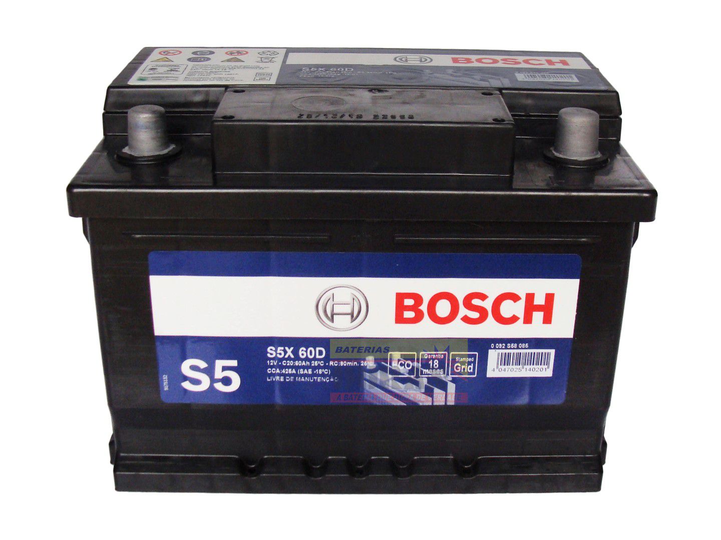 Bateria Bosch 60 amperes - DaCidadeShop