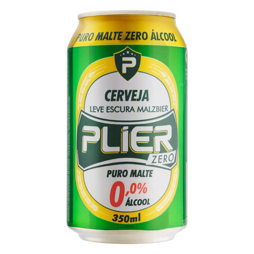 Cerveja escura plier zero 0,0% álcool - DaCidadeShop