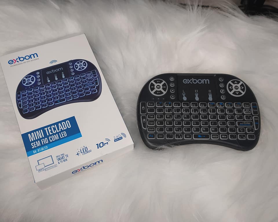 Mini teclado Para Tv Smart e Tv Box - DaCidadeShop