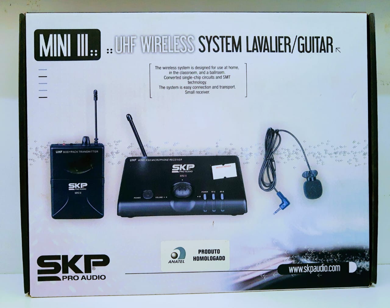 Microfone de Lapela MINI III SKP UHF - DaCidadeShop