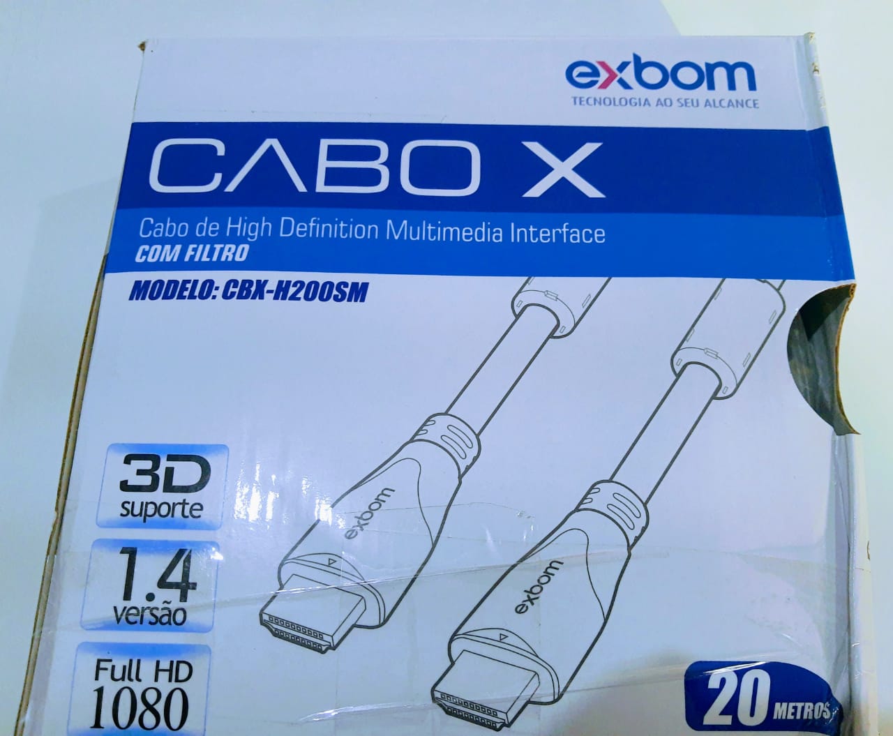 Cabo X HDMI eXbom (1.4V) 20M - DaCidadeShop