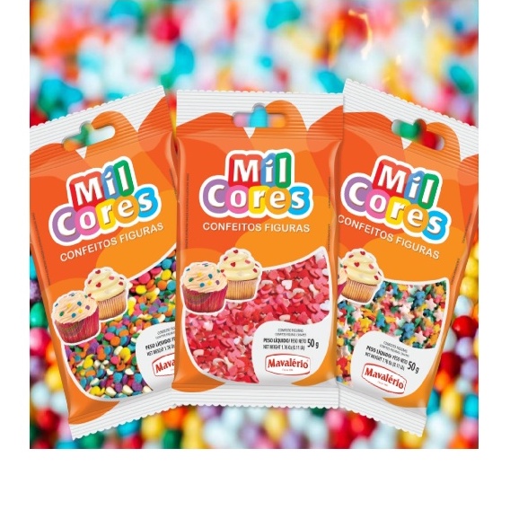 CONFEITO FIGURAS MAVALÉRIO 50G - DaCidadeShop