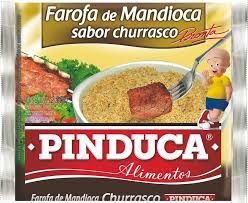 Farofa de mandioca sabor churrasco Pinduca - DaCidadeShop