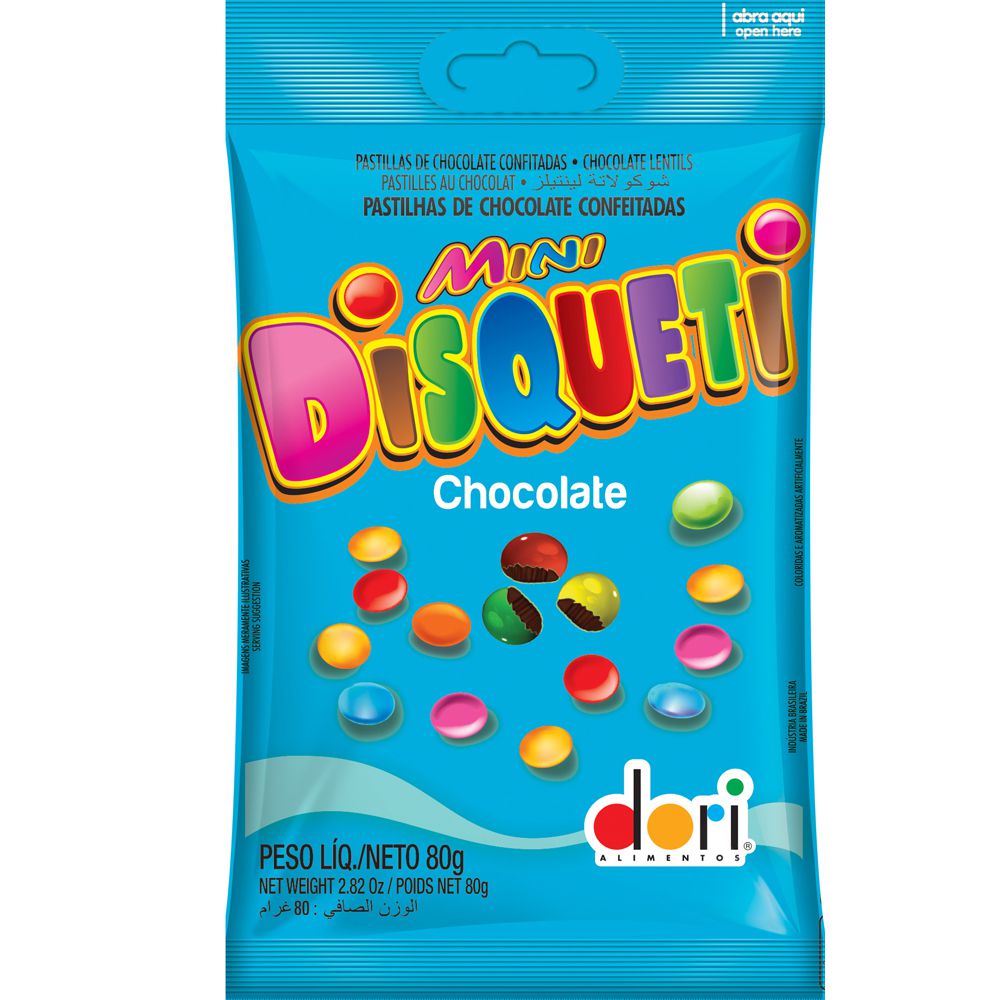 Mini Disqueti de Chocolate - DaCidadeShop