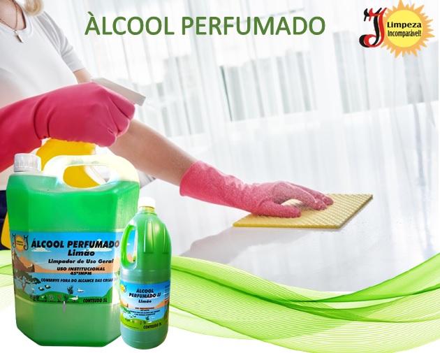 Alcool perfumado limão 2 Lt  - DaCidadeShop