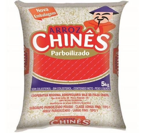 Arroz Chinês Parboilizado 5 kg - DaCidadeShop