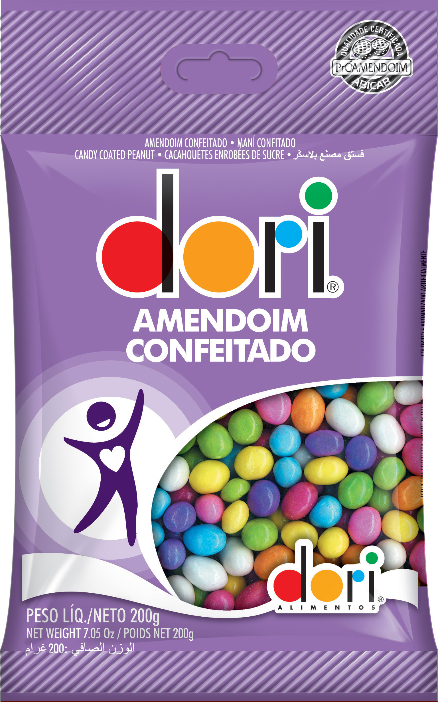 AMENDOIM CONFEITADO DORI 200G - DaCidadeShop