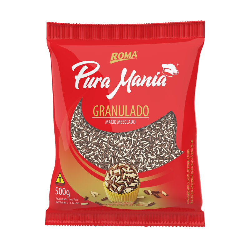 GRANULADO MACIO MESCLADO 500G - DaCidadeShop