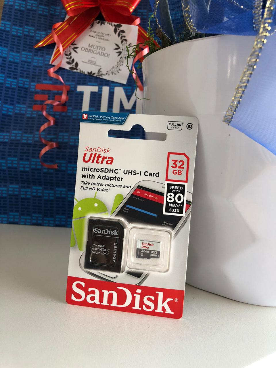 CARTÃO DE MEMÓRIA 32GB SANDISK ULTRA - DaCidadeShop