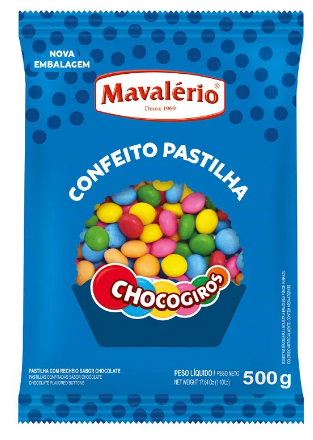 CONFEITO PASTILHA MAVALÉRIO 500G - DaCidadeShop