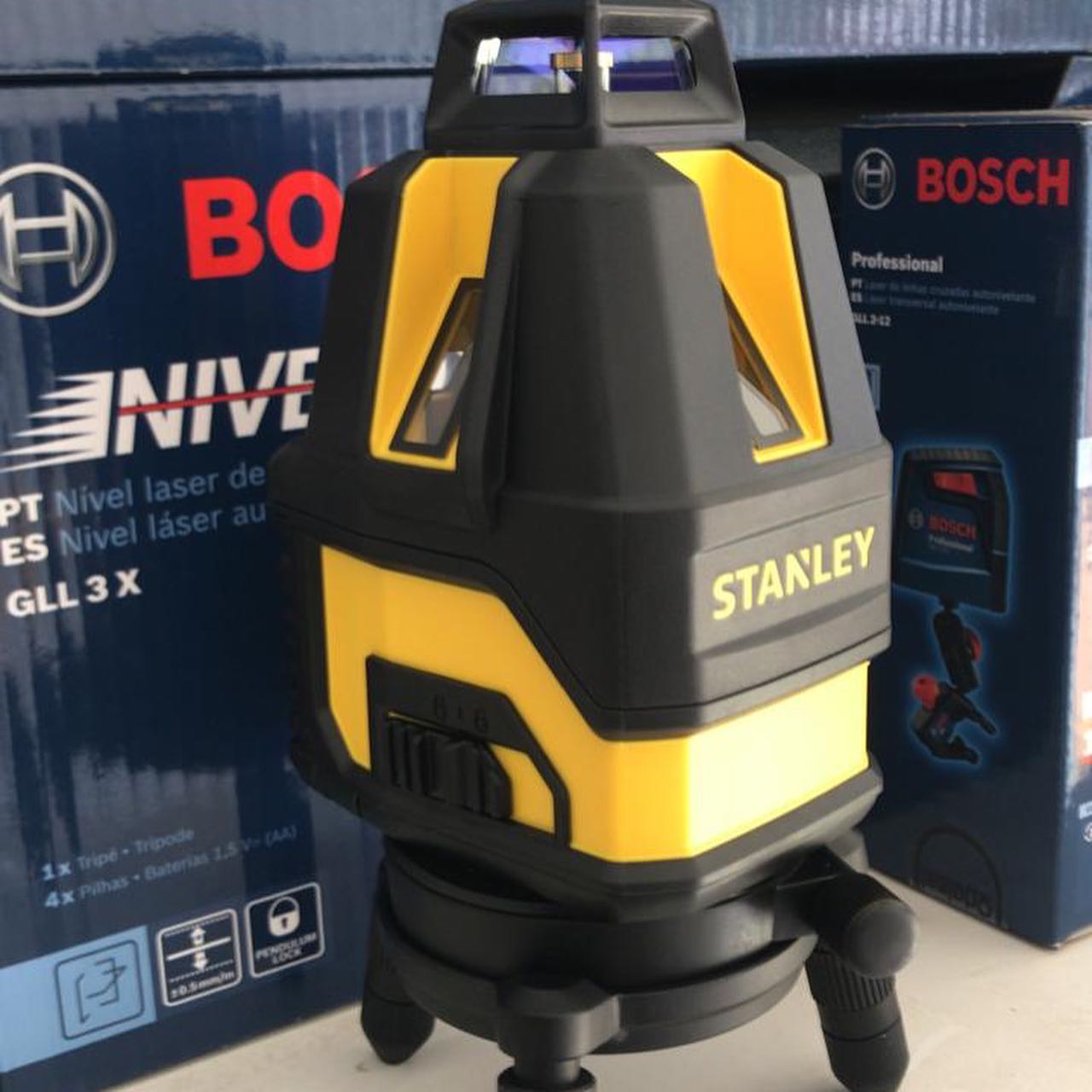 Nível a laser Stanley 360 graus. - DaCidadeShop