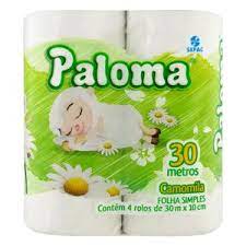 Papel higiênico 30 m Paloma - DaCidadeShop