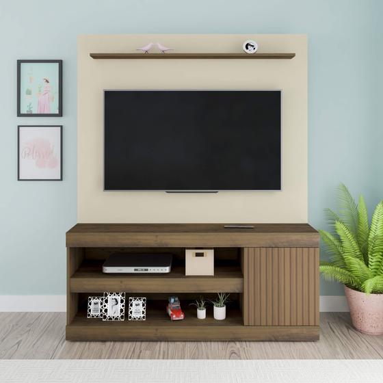 HOME – ARTELY -  CAPRI - OFF WHITE/PINHO RIPADO – 60” - DaCidadeShop
