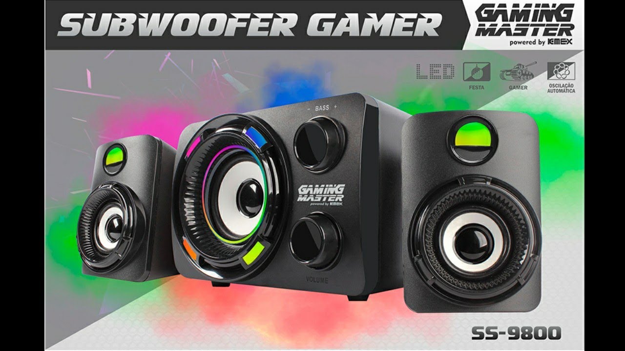 subwoofer gamer ss 9800 - DaCidadeShop