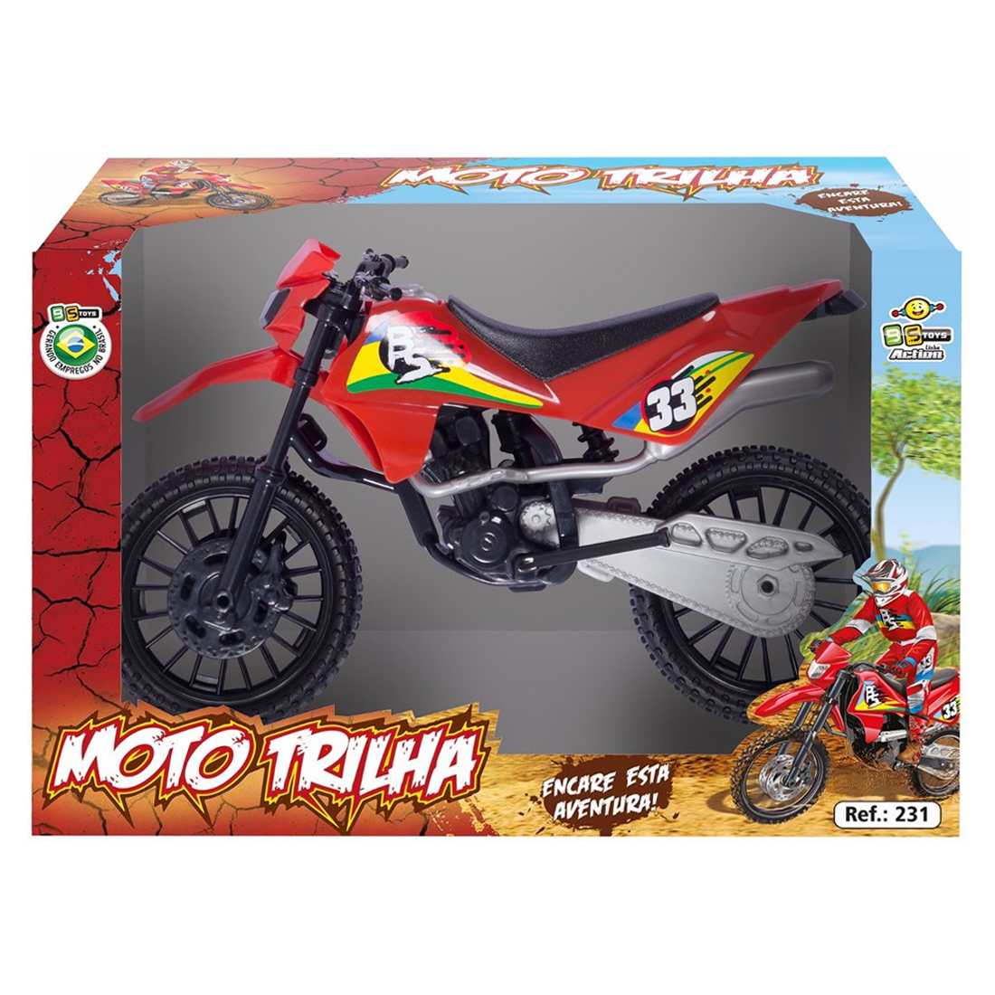 brinquedo moto de trilha toys  - DaCidadeShop