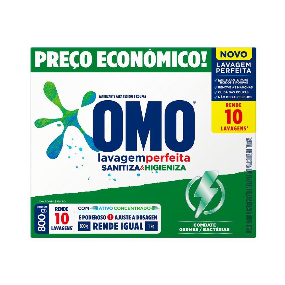 Sabão em pó Omo 800 gramas - DaCidadeShop