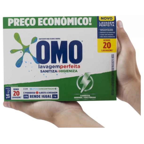 Omo Sabão em Pó 1,6 kg - DaCidadeShop