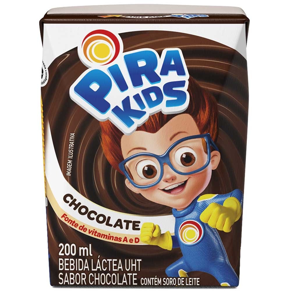 Achocolatado pirakids 200 ml - DaCidadeShop