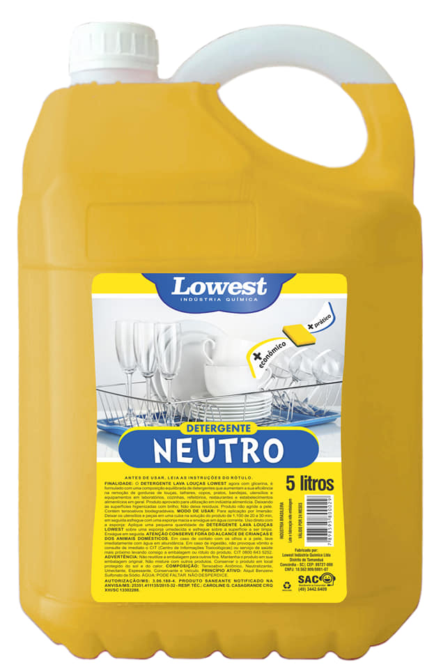 Detergente neutro - DaCidadeShop