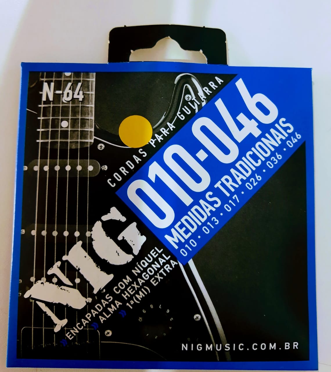 Cordas Para Guitarra NIG 010-046 - DaCidadeShop