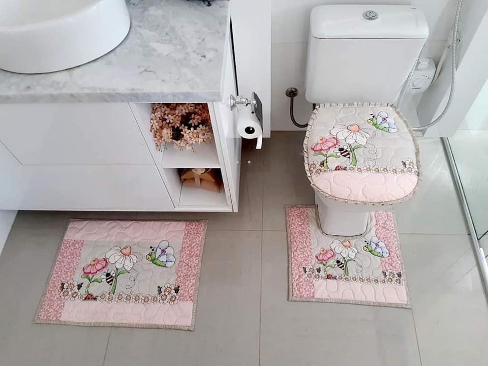 Jogo de Tapete para Banheiro  - DaCidadeShop