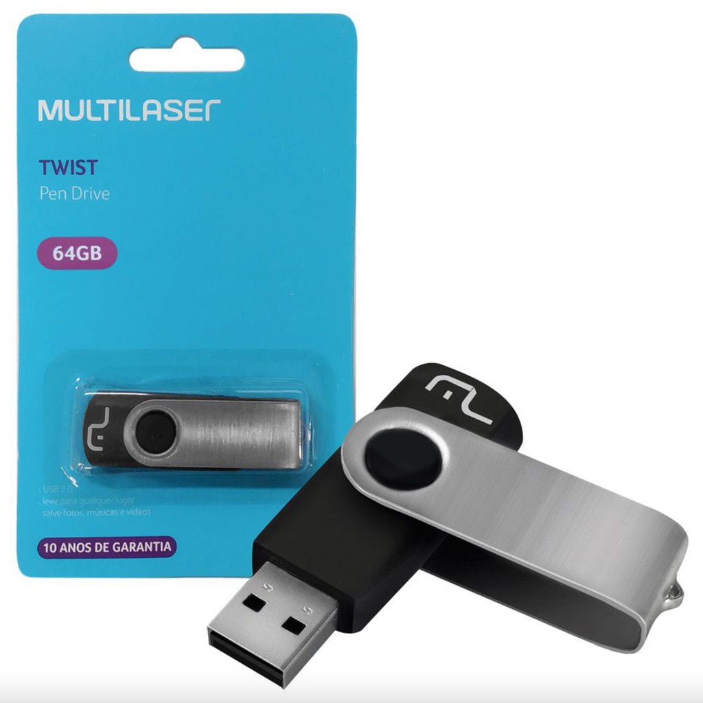 pen drive multilaser 64 gb - DaCidadeShop