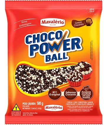 CEREAL CROCANTE CHOCOLATE MESCLADO MAVALÉRIO 500G - DaCidadeShop