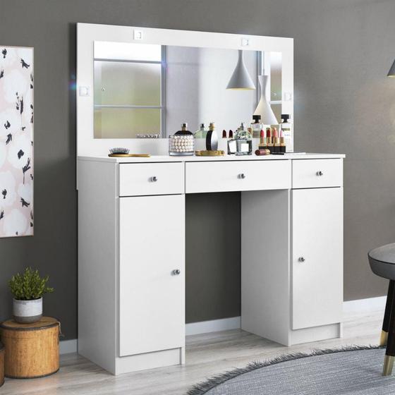 PENTEADEIRA – DEMOBILE - CAMARIM CARISMA - BRANCO COM ESP/LEDS 