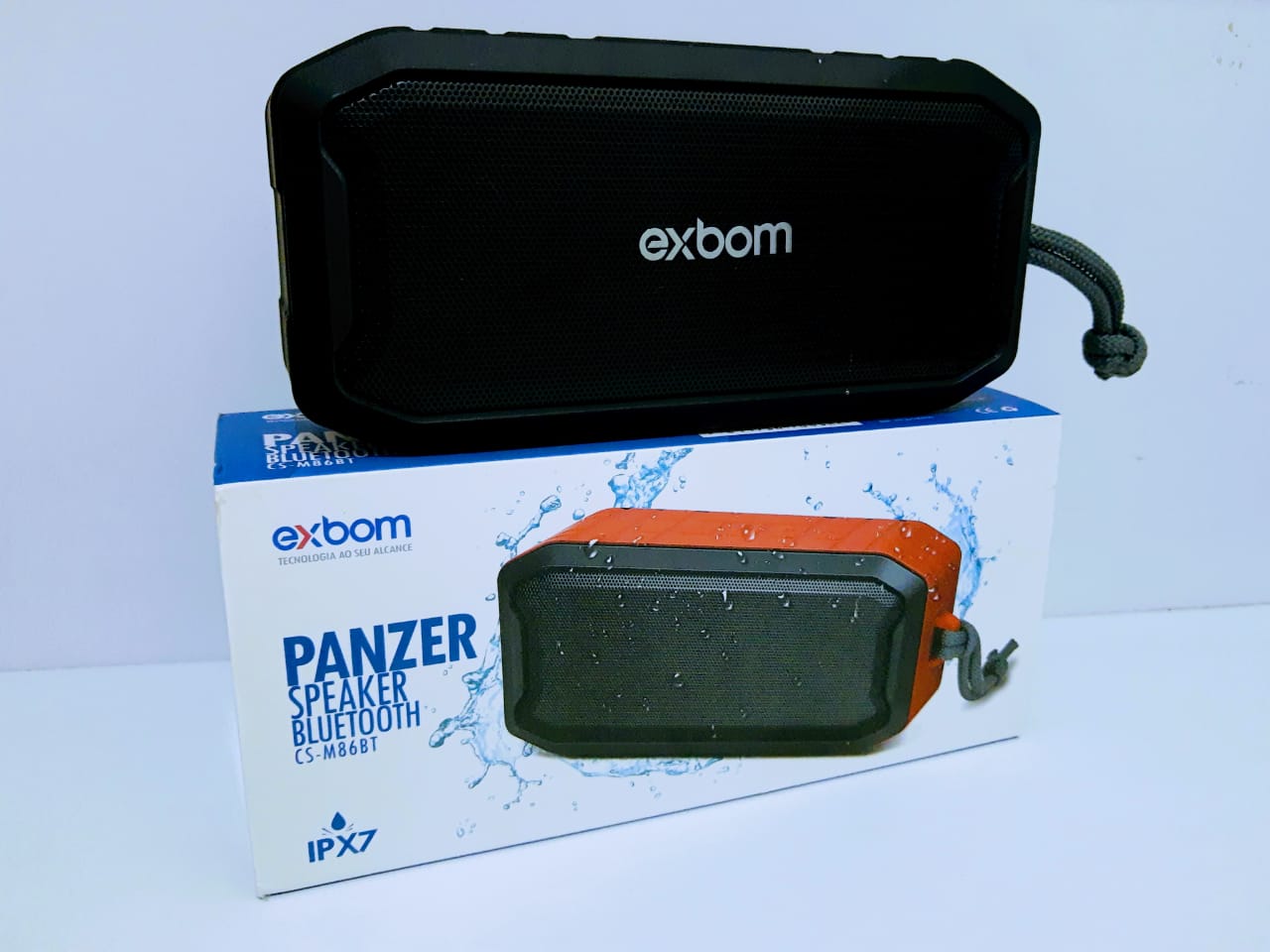 Caixa de Som Portátil exbom Panzer CS-M86BT - DaCidadeShop