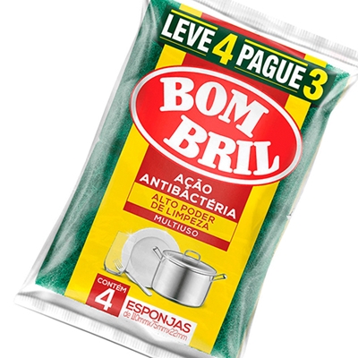 Esponjas Bom Bril leve 4 e pague 3 - DaCidadeShop