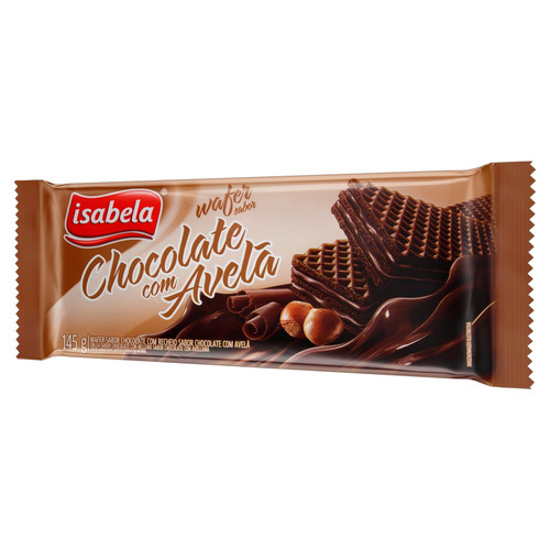 Wafer chocolate com Avelã Isabela - DaCidadeShop