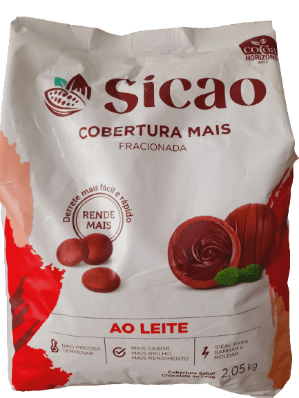 COBERTURA AO LEITE EM GOTAS SICAO 1,01KG - DaCidadeShop