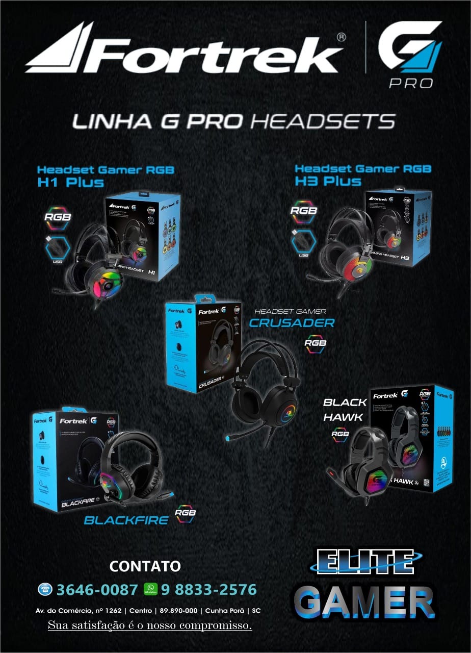 Linha G Pro Headsets - DaCidadeShop